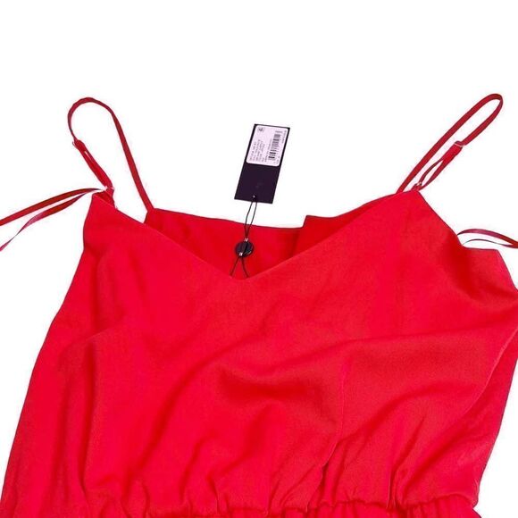 Gianni Bini NWT lipstick red short jumpsuit size M - Picture 9 of 14